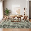 Area Rugs: Washable Non-Slip Floral Vintage Carpet, Foldable Low Pile Stain Resistant Rugs for Hallway, Living Room, Bedroom, Home, Camel - 4 of 4