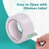 Itopfox Heavy Duty Clear Packaging Tape for Shipping, Moving, and Sealing, 24 Rolls with 4 Dispensers, Strong Adhesive for Secure Packing - 3 of 4