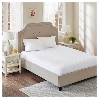 Boll & Branch Organic Cotton Quilted Mattress Pad, Size Twin in White at Nordstrom