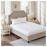 All Natural Cotton Percale Quilted Mattress Pad White