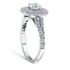 Pompeii3 1 Ct TW Diamond Cushion Halo Engagement Ring in White Gold - 3 of 4