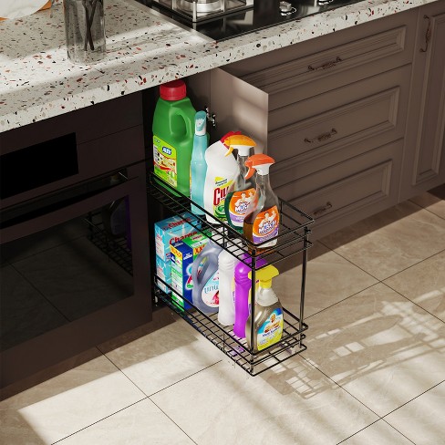 Storagebud 2-tier Sliding Under Sink Organizer : Target