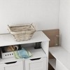 Farmhouse Storage Cabinet ,Versatile Accent Cabinet with Adjustable Shelves, Double Doors, Drawers & Open Shelves,Freestanding Multipurpose Organizer - 3 of 4