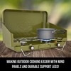 Hike Crew Portable Dual Propane Burner Gas Grill Camping Stove - 2 of 4