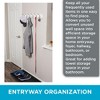 BIRDROCK HOME Wall-Mount Coat Rack - 6 Dual Hooks for Entryway, Hallway, Bathroom, Bedroom - White Pine w/ Satin Nickel Finish - 2 Pack - 2 of 4