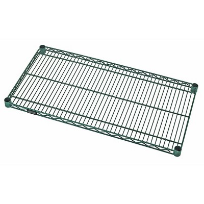 Quantum Storage Systems Wire Shelf, 48"W X 12"D, 600 - 800 Lb. Capacity, Gray Epoxy Antimicrobial Finish, Nsf