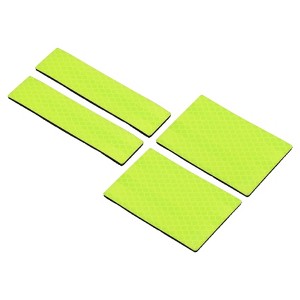 Unique Bargains High Visibility Hook and Loop Embroidered Reflective Patch 4 Pcs - 1 of 4