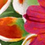 tropical floral autumn beige