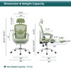 ALEXOUN High-Back Mesh Rolling Swivel Reclining Home Office Chairs with Wheels,Comfortable Headrest,Lumbar Support,for Home,Office,Student - 3 of 4