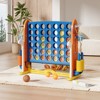 HONGGE Giant 4 in a Row Game Set for Kids and HONGGE Adults, Outdoor Indoor Yard Party Fun, Family Activity, Easy Assembly - 2 of 4