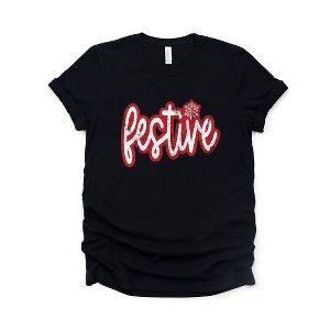 Simply Sage Market Festive Snowflake Short Sleeve Graphic Tee - 1 of 4
