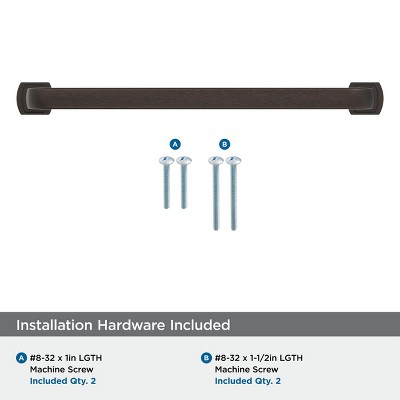 Oil-Rubbed Bronze 7-9/16" Modern Industrial Bar Pull