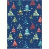 Washable Christmas Runner Rug, Soft Non-Slip Low Pile Carpet for Kitchen, Hallway, or Bedroom Festive Decor - 2 of 4
