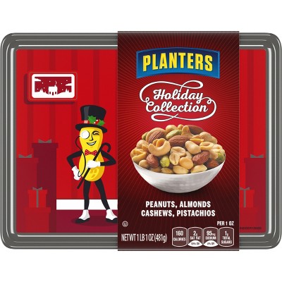 Planters Holiday Collection Peanuts, Almonds, Cashews & Pistachios - 17oz