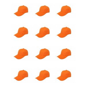 12 Pack Baseball Hats Great for Teams Events or Promotions - 1 of 4