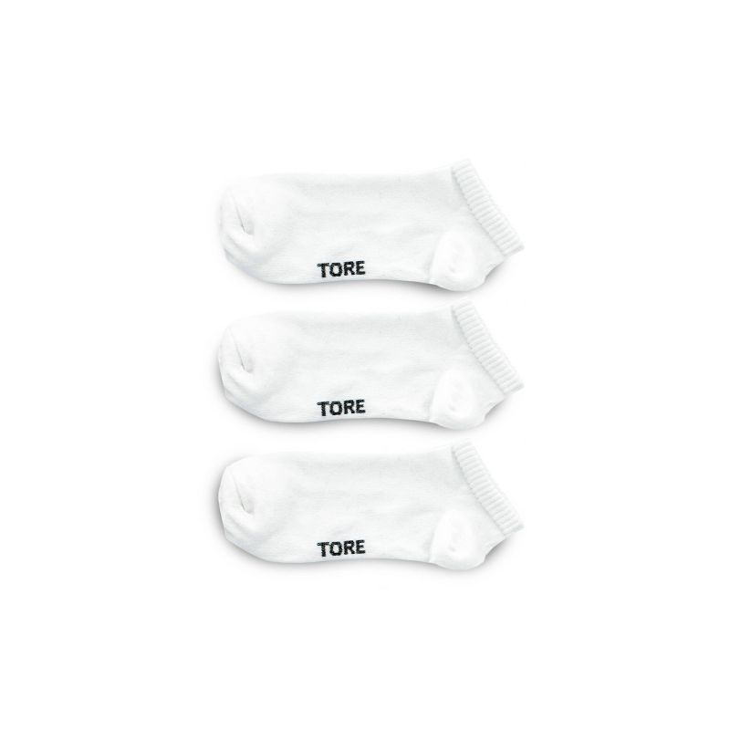 TORE Totally Recycled Men&#39;s Low Cut Athletic Socks 3pk - White 7-12, 1 of 4