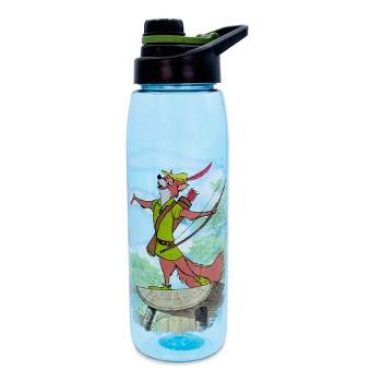 Silver Buffalo Disney Robin Hood "What A Good Day" Water Bottle with Lid | Holds 28 Ounces