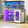 Aheaplus 55-75 Gallon Rectangle Aquarium Stand with Power Outlets & LED Light,Fish tank stand - 2 of 4