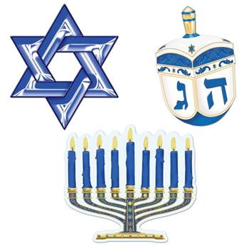 Beistle 10" Hanukkah Cutouts; 9/Pack 22416