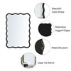 Kumasinova Wave Wood Bathroom Vanity Mirror,Wall Mirror with HD Glass,Rustic Decorative Mirror for Living Room,Bedroom,Bathroom - 3 of 4