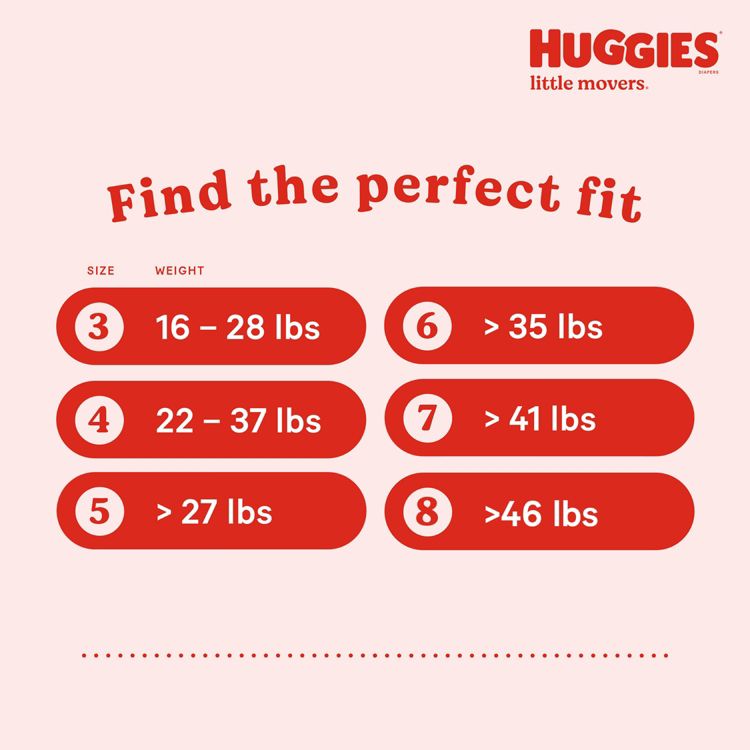 Huggies Little Movers Baby Disposable Diapers - (Select Size and Count), 4 of 15
