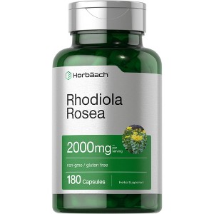 Horbaach Rhodiola Rosea Root 2000mg | 180 Capsules - 1 of 3