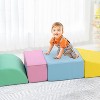 6-Piece Soft Toddlers Climbing Toys, Baby Foam Climbing Blocks for Babies Toddlers, Waterproof Foam Play Gym Climber Structures - 3 of 4
