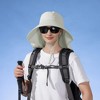 Anna-Kaci Women Ponytail Sun Hat Wide Brim Sun Hat with Flap Packable Adjustable Summer Beach Hat - 2 of 4