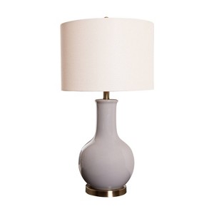 Maybury Ceramic Table Lamp Gray (Lamp Only) - Abbyson Living