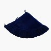 Vickerman 60" Plush Midnight Blue Velvet Christmas Tree Skirt - 2 of 2