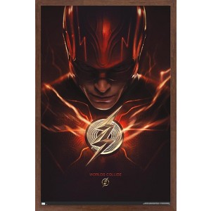 Trends International DC Comics Movie The Flash - The Flash One Sheet Framed Wall Poster Prints - 1 of 4