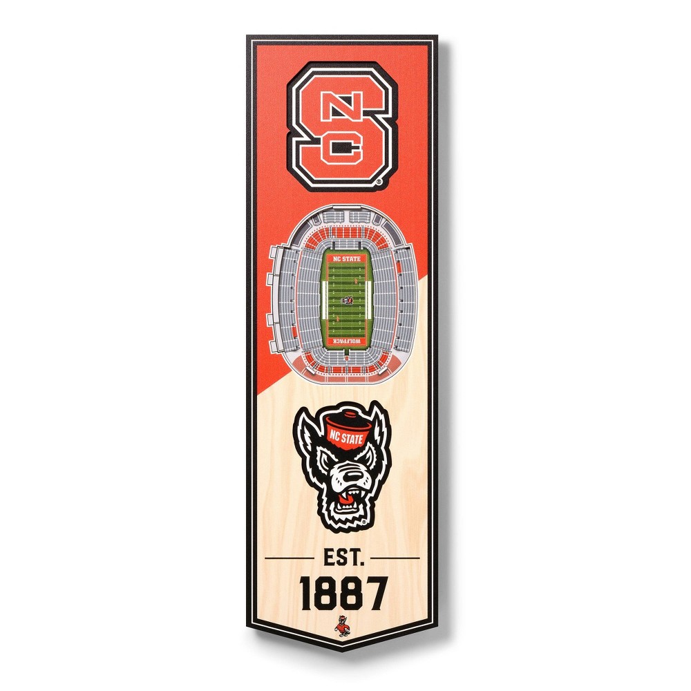 Photos - Other interior and decor NCAA NC State Wolfpack 6"x19" Stadium Banner