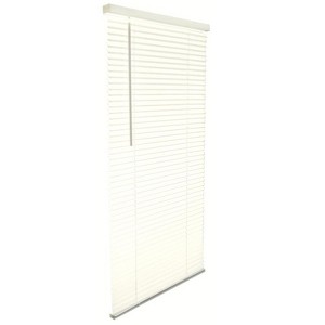 Living Accents Vinyl 1 in. Blinds 23 in. W X 64 in. H Alabaster Cordless - 1 of 1