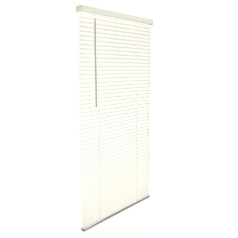 Living Accents Vinyl 1 in. Blinds 35 in. W X 72 in. H Alabaster Cordless, 1 of 2