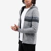 X RAY Full Zip Hooded Sweater With Stripes & Faux Shearling Lining - 3 of 4