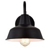 Chloe Lighting Ironclad Industrial 1 Light Textured Black Indoor Wall Sconce 9"Wide - 2 of 4