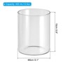 Unique Bargains High Borosilicate Glass Wear Resistant Clear Cylinder Vase - 2 of 4