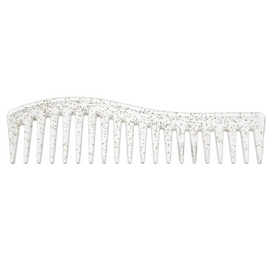 Unique Bargains Wide Tooth Hair Comb All Purpose Detangling Styling Comb Plastic Clear 1 Pcs