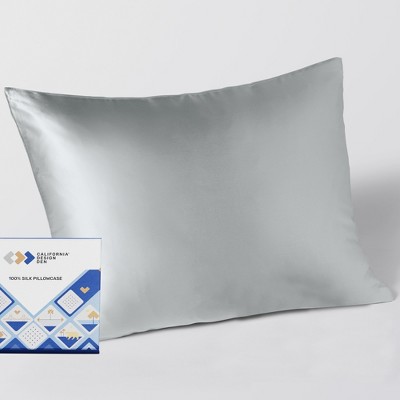 Ultimate Beauty Hack | Real 100% Silk Pillowcase | Both Side, Zippered Opening by California Design Den