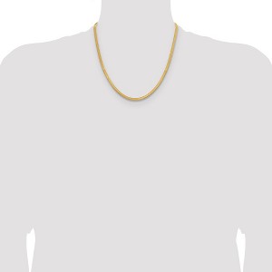 Chisel Stainless Steel Polished Yellow IP-plated 3.9mm 20" Herringbone Chain Necklace - 1 of 4
