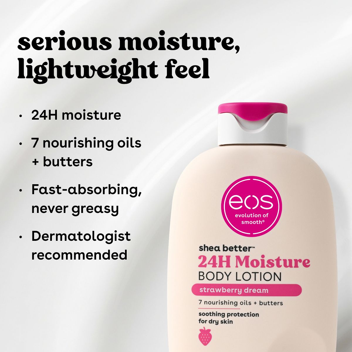 eos Shea Better 24H Moisture Body Lotion - Strawberry Dream - 16oz - thumbnail 6