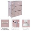 Sorbus Dresser with 7 Drawers - Storage Chest Organizer with Steel Frame, Wood Top, Handles, Fabric Bins - 4 of 4