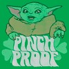 Juniors Womens Star Wars The Mandalorian Grogu St. Patrick's Day Pinch Proof T-Shirt - 2 of 4