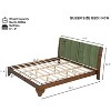 Christopher Knight Home Oliver Mid-Century Modern Pine Wood Platform Bed Frame with Headboard - 3 of 4