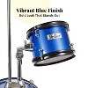 StarQuest Junior 5-Piece Drum Set, Metallic Blue Finish with Bass, Snare, 2x Toms, Floor tom, High Hats and Crash Cymbal, Perfect for Young Drummers - 3 of 4