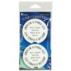 Dicksons Jesus Loves Me Distressed White 2.5 inch Ceramic Car Coasters Set of 2 - 2 of 4