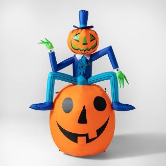 6' LED Pumpkin Man Inflatable Halloween Decoration - Hyde & EEK! Boutique™