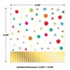 Beistle Happy Birthday Fringed Luncheon Napkins, 48 2-ply napkins Multicolored - 4 of 4