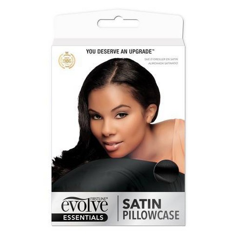 Satin pillowcase outlet black hair