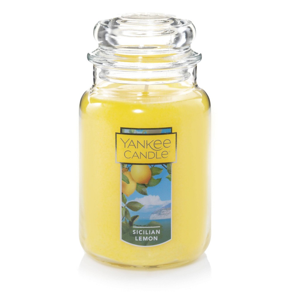 Photos - Figurine / Candlestick Yankee Candle 22oz Sicilian Lemon Original Large Jar Candle 